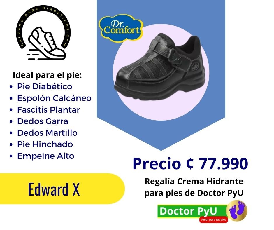 tienda de calzado para pie diabético, zapatos para pie diabético, calzado terapéutico, dr comfort costa rica, caminando cómodo calzado Edwar