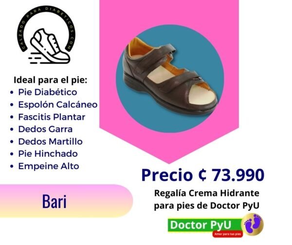 Calzado para Diabéticos para Dama Bari
